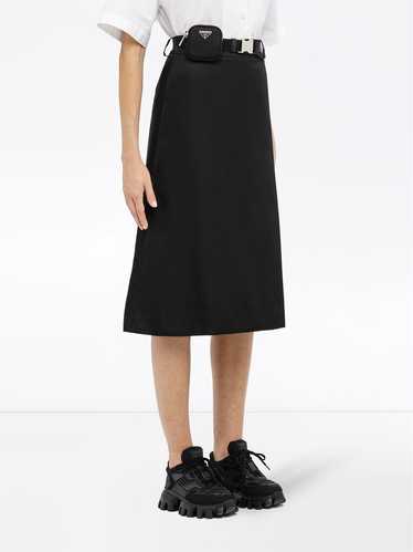 Prada Prada Re-Nylon gabardine skirt with pouch - image 1