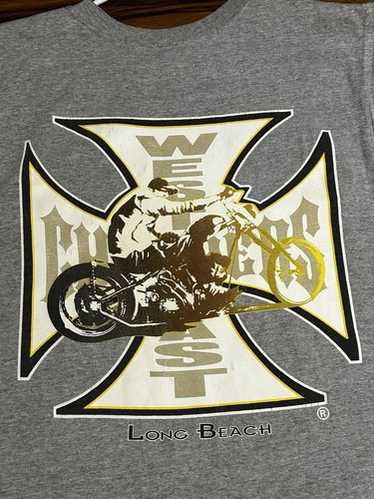 WEST COAST CHOPPERS JESSE WHO 両面TEE Vintage West Coast Choppers Center Hit Long Beach CA Jesse