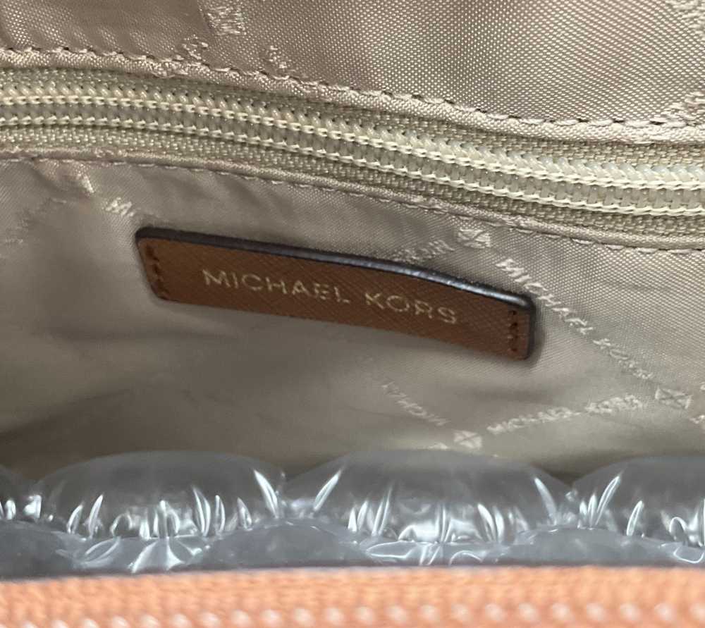 Michael Kors Brown Leather Chain Handle Tote Bag - image 7