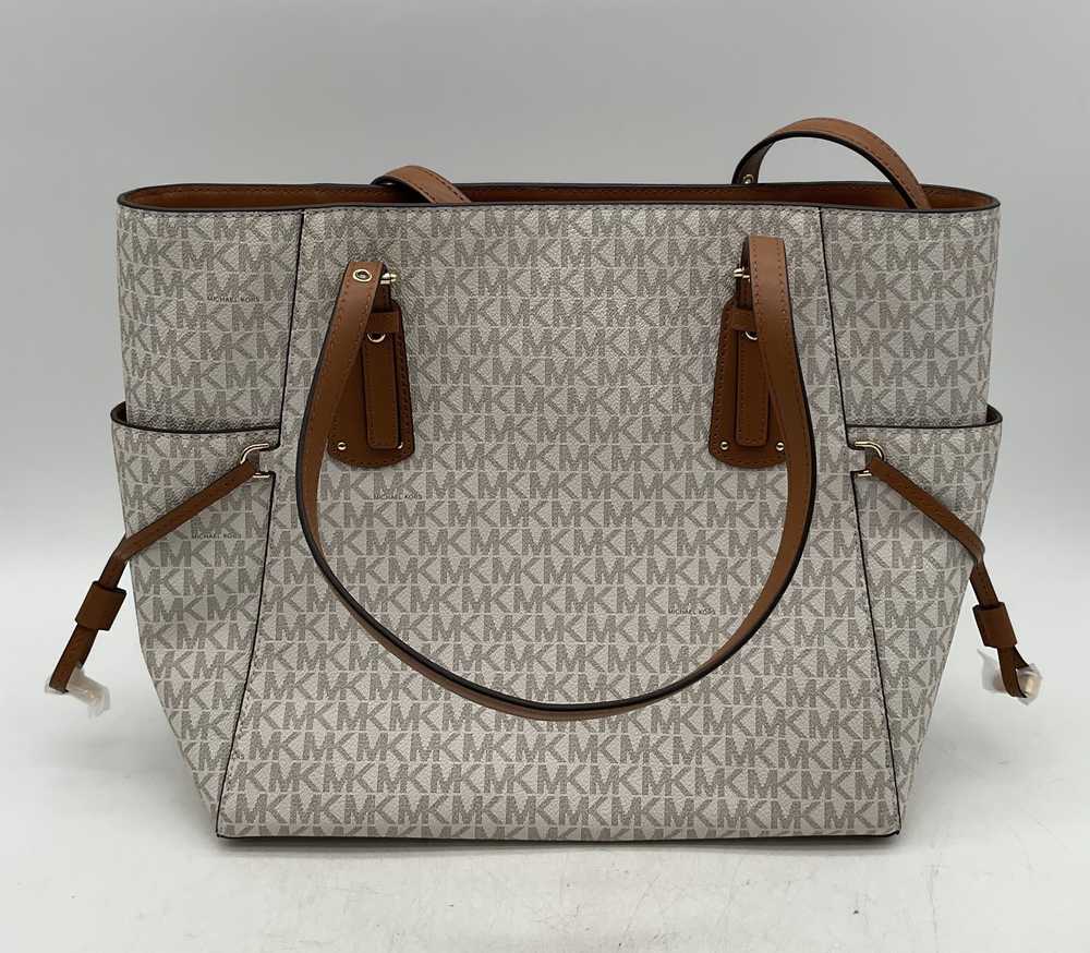 NWT Michael Kors Signature Voyager Tote Bag Cream… - image 4