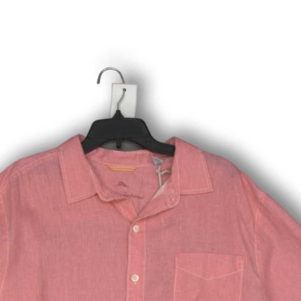 Tommy Bahamas Mens Button-Up Shirt Fuschia Bloom … - image 3