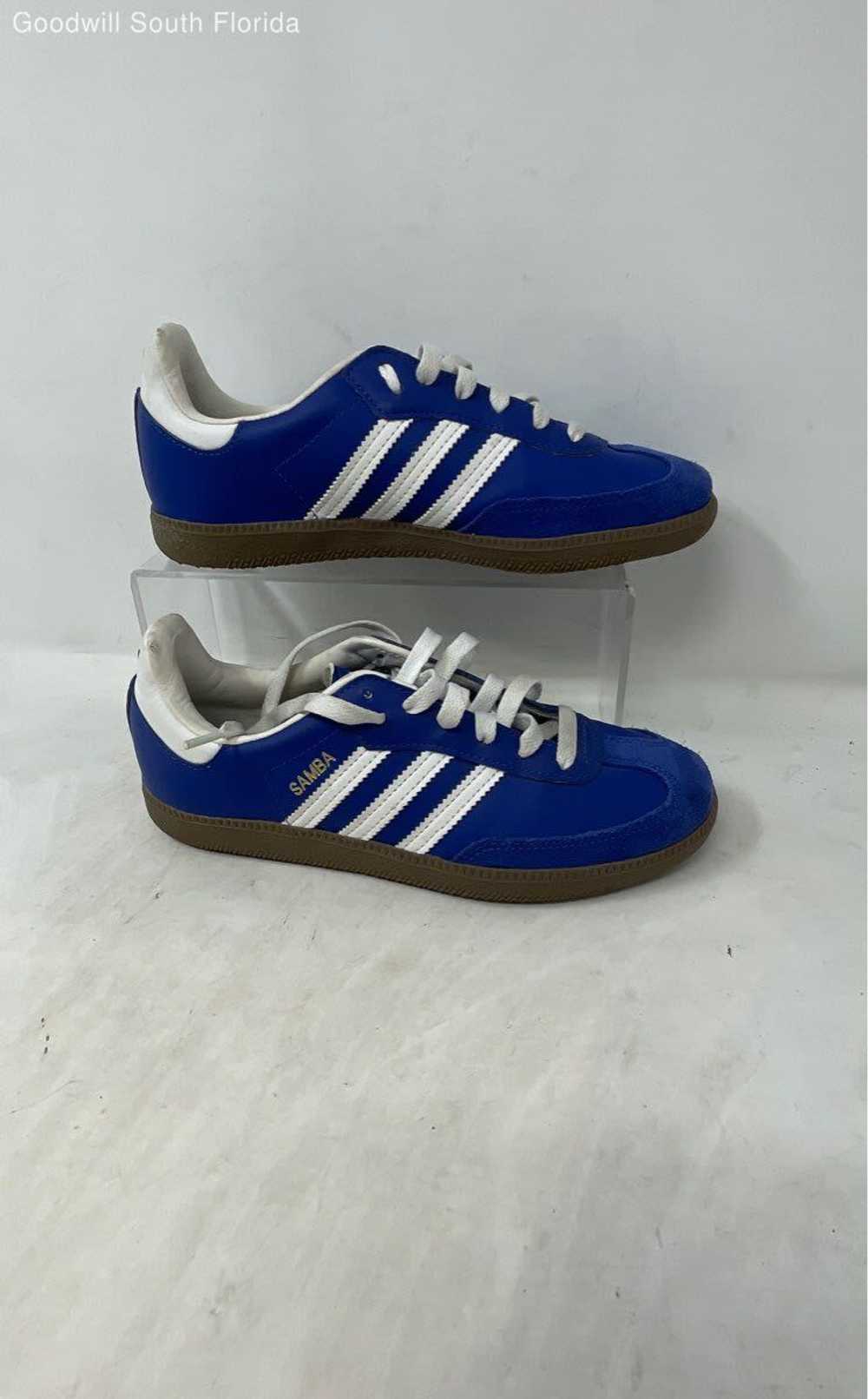 Adidas Mens Samba G96114 Blue White Suede Lace-Up… - image 2