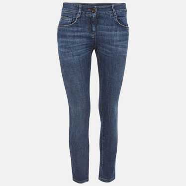 Brunello Cucinelli  Navy Blue Denim Skinny Jeans … - image 1