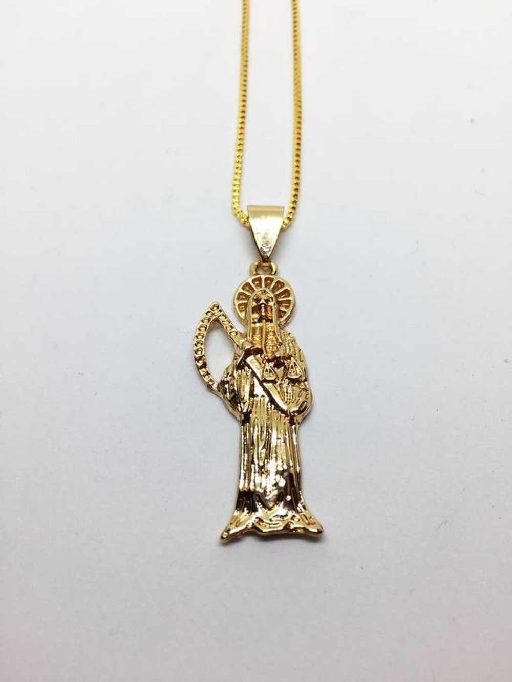 Other 18k Gold Grim Reaper Pendant - image 2