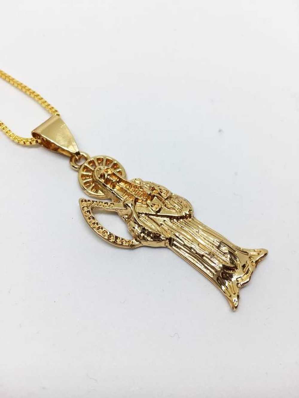 Other 18k Gold Grim Reaper Pendant - image 3