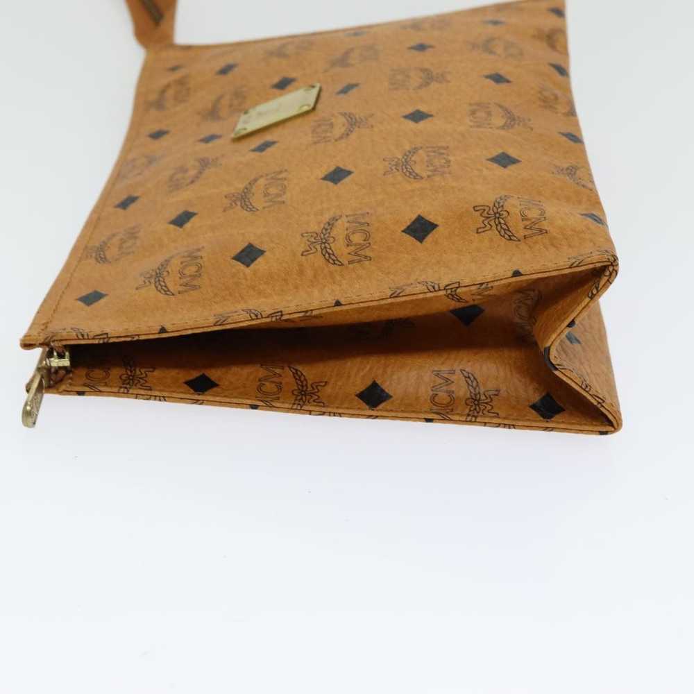 MCM Visetos Brown Canvas Clutch Bag (Pre-Owned) - image 11