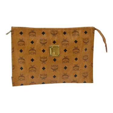 MCM Visetos Brown Canvas Clutch Bag (Pre-Owned) - image 1