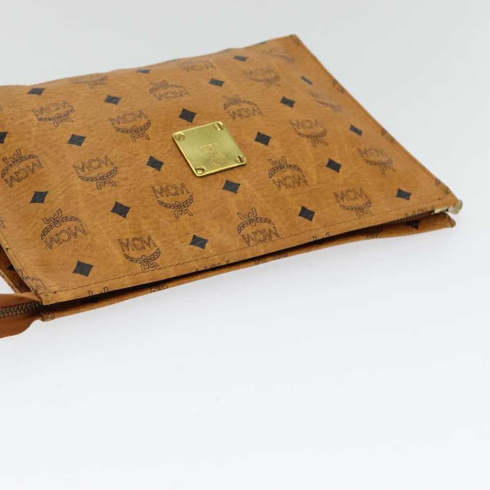 MCM Visetos Brown Canvas Clutch Bag (Pre-Owned) - image 4