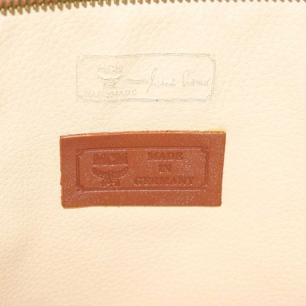 MCM Visetos Brown Canvas Clutch Bag (Pre-Owned) - image 9