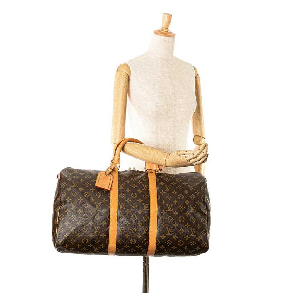 Louis Vuitton Keepall leather travel bag - image 12