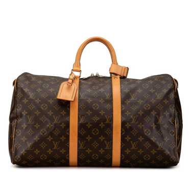 Louis Vuitton Keepall leather travel bag - image 1