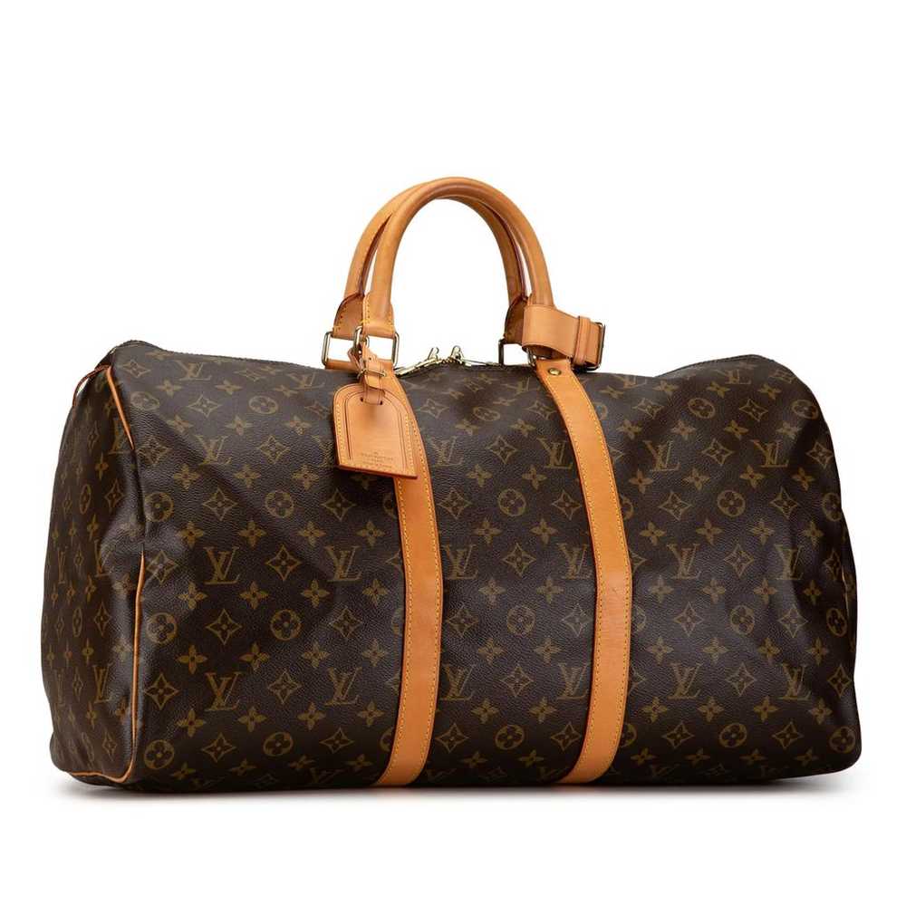 Louis Vuitton Keepall leather travel bag - image 2