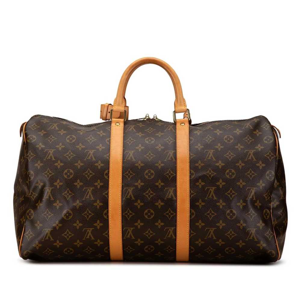 Louis Vuitton Keepall leather travel bag - image 3