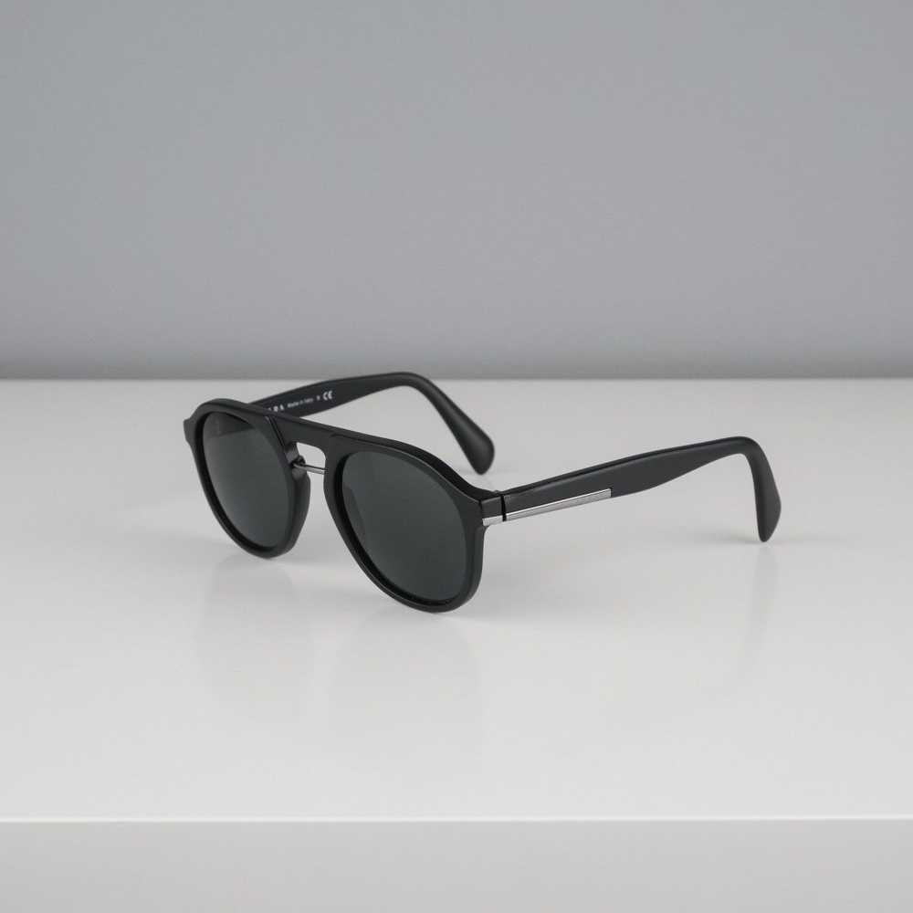 Prada Vintage prada linea rossa silver logo black… - image 1