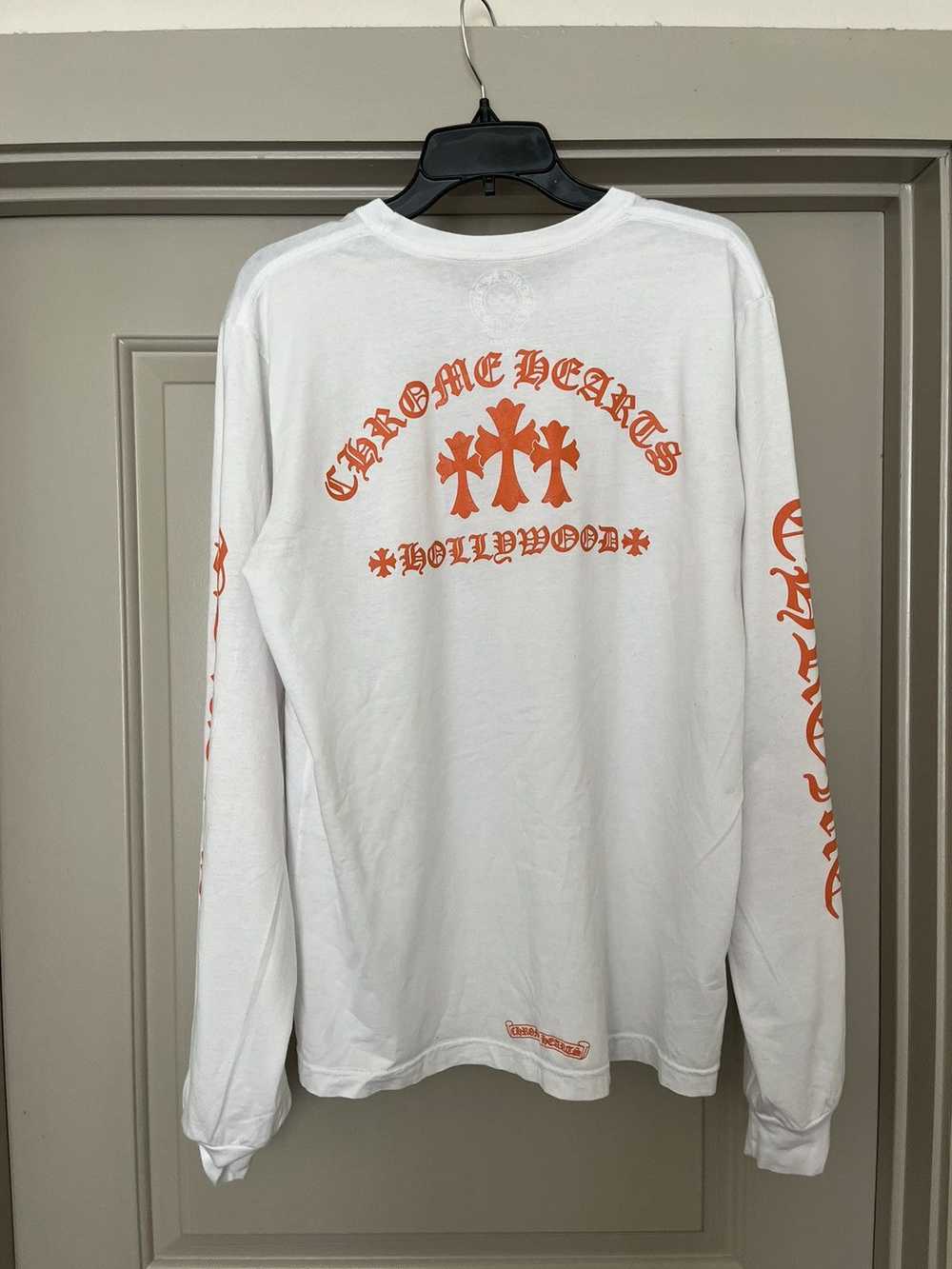 Chrome Hearts Chrome Heart White Orange Long Slee… - image 2