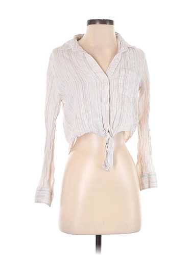 Rails Women Ivory Long Sleeve Blouse XS