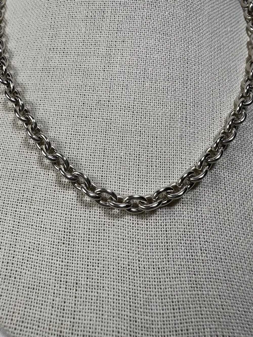 Beautiful Sterling Silver Neck Chain - image 2