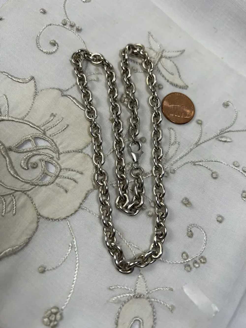 Beautiful Sterling Silver Neck Chain - image 4