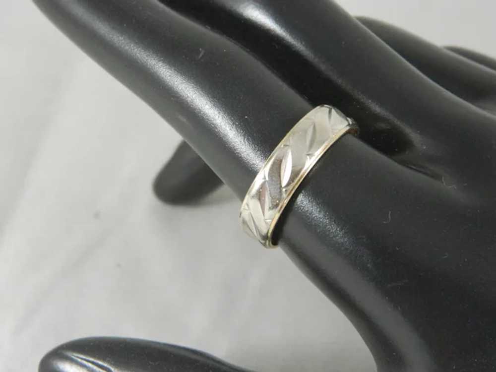 Vintage 2 tone 14 K White And Yellow Gold Diamond… - image 5