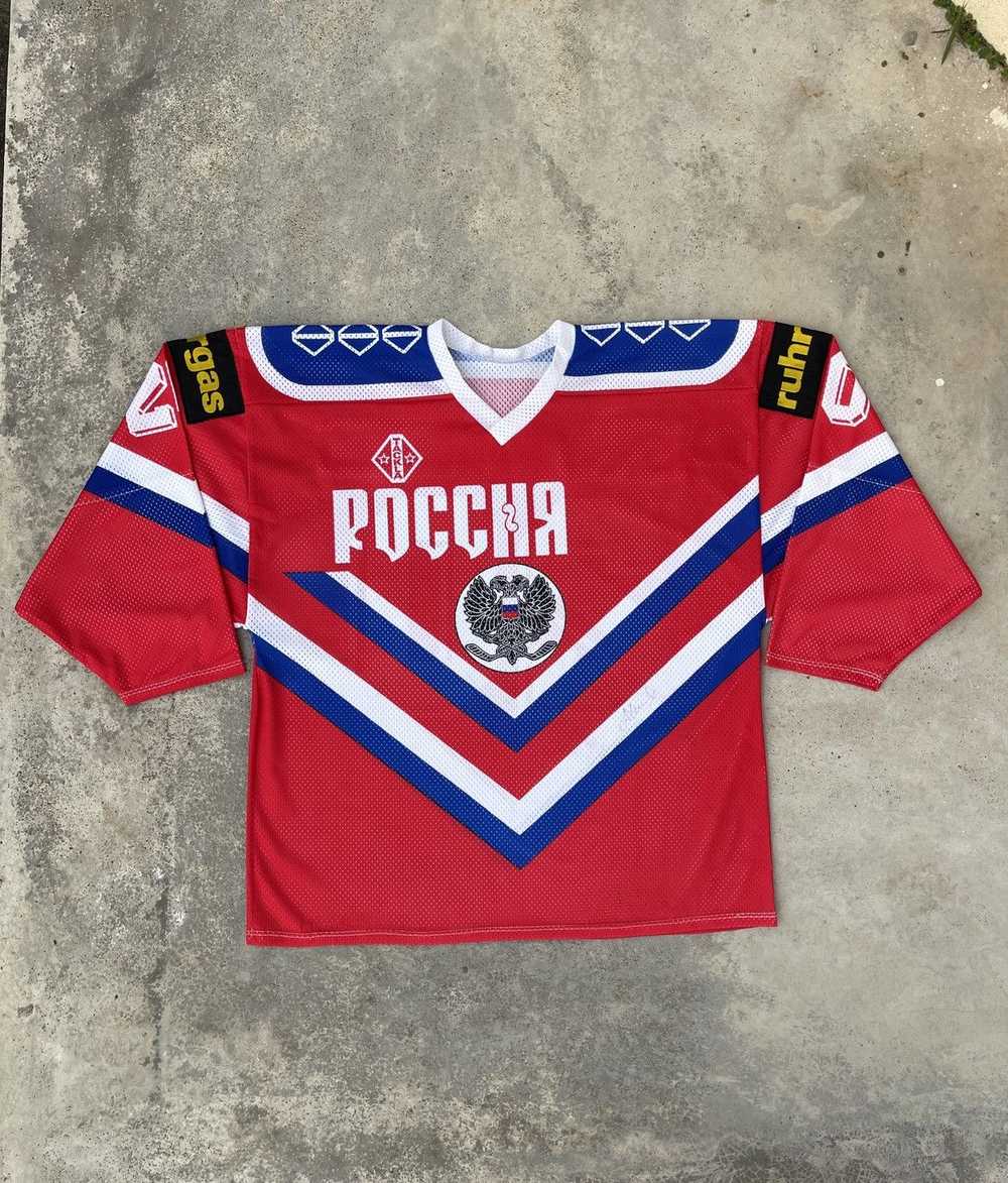 NBA × NFL × NHL Vintage Russia Team Hockey Jersey - image 1