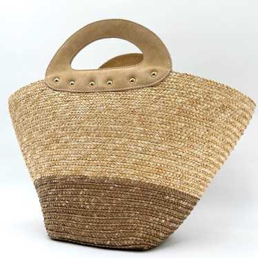 Unused class Caterina Bertini raffia basket bag ma