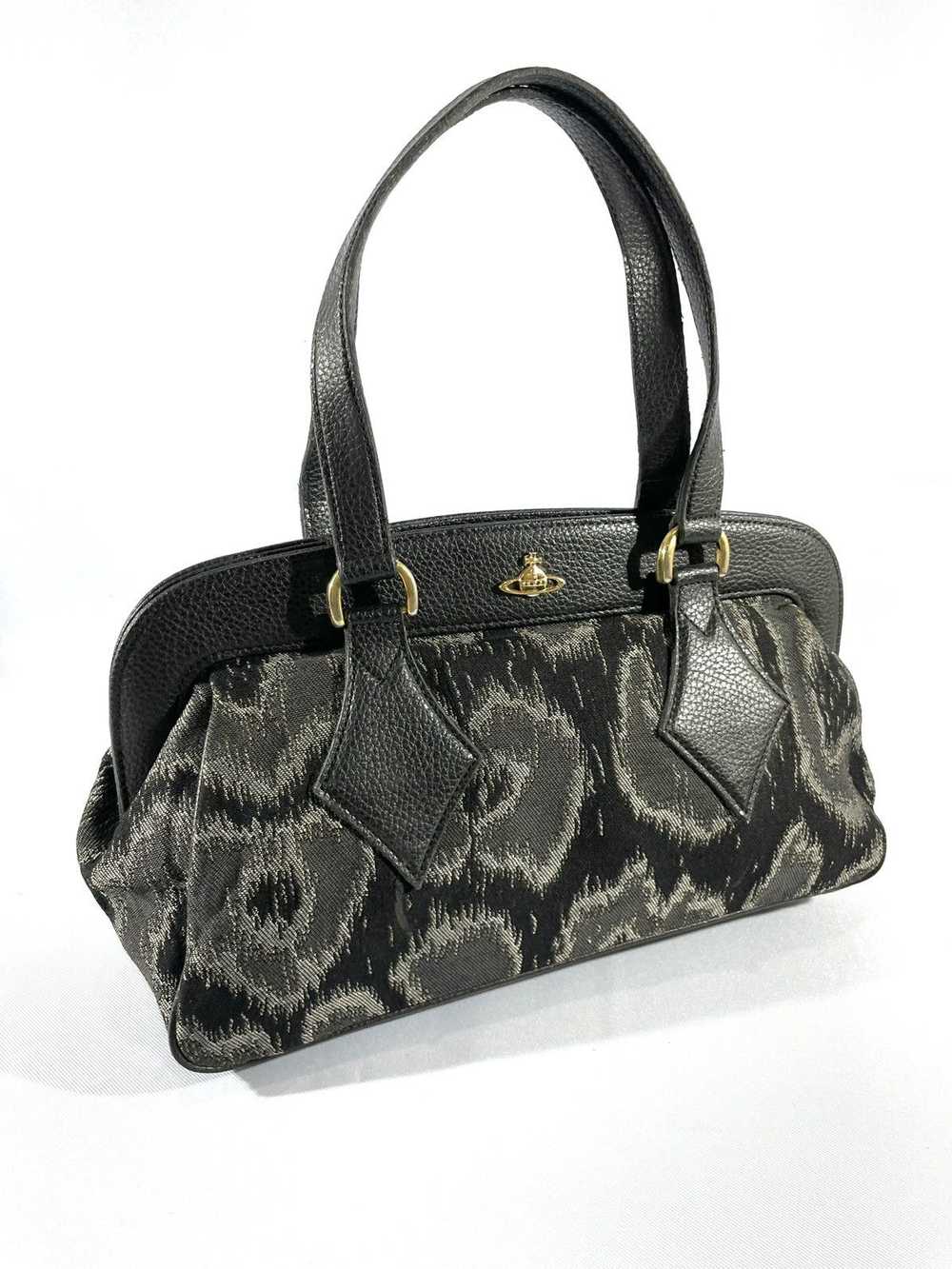 Vivienne Westwood Leopard Leather Frame Handbag - image 6