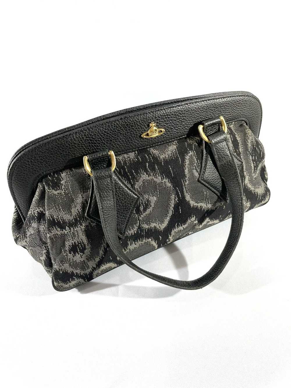 Vivienne Westwood Leopard Leather Frame Handbag - image 7