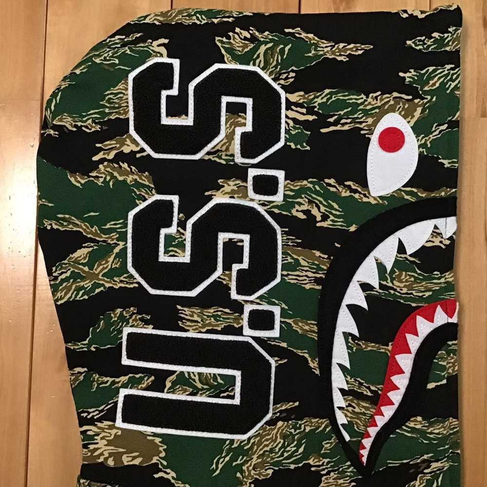 Bape URSUS BAPE Tiger camo shark full zip hoodie … - image 5