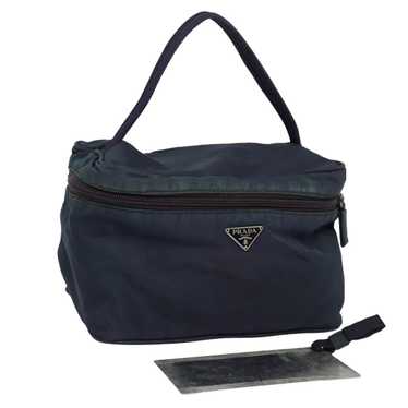 Prada PRADA Vanity Cosmetic Pouch Nylon Navy Auth… - image 1