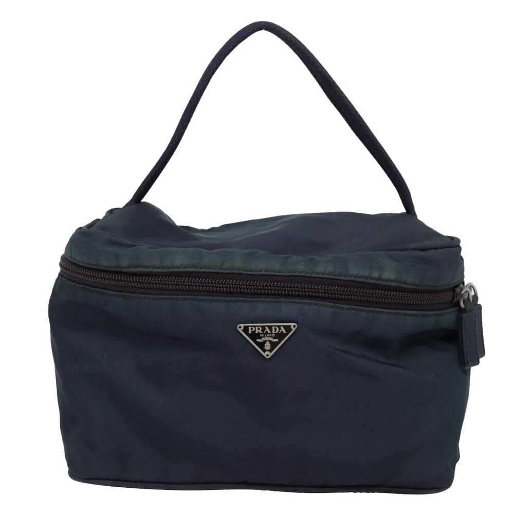 Prada PRADA Vanity Cosmetic Pouch Nylon Navy Auth… - image 2