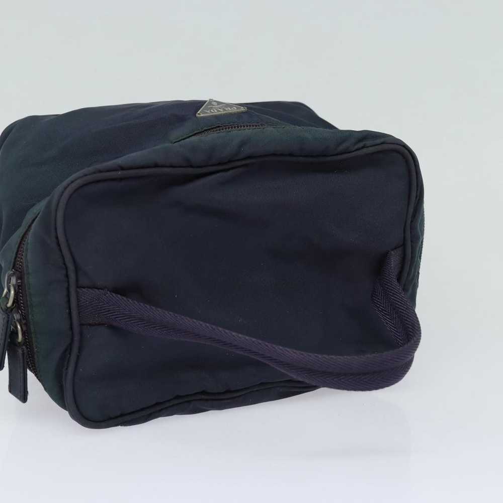 Prada PRADA Vanity Cosmetic Pouch Nylon Navy Auth… - image 6