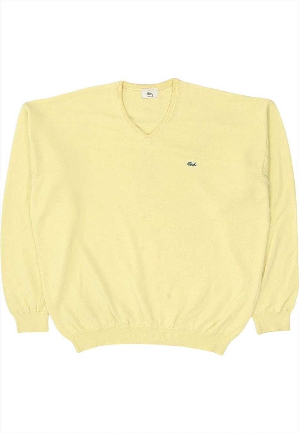 Vintage 90's Lacoste Sweatshirt Jumper Knitted Ve… - image 1