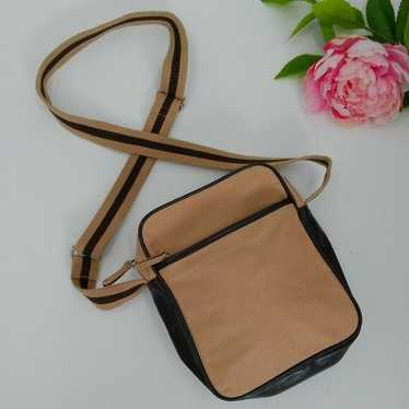 VINTAGE 2000's Old Navy Crossbody Bag Tan Canvas … - image 1