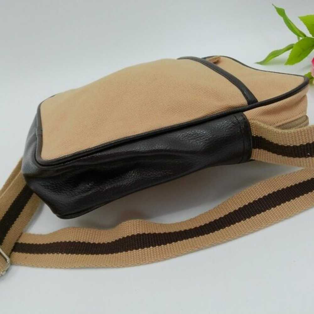 VINTAGE 2000's Old Navy Crossbody Bag Tan Canvas … - image 4