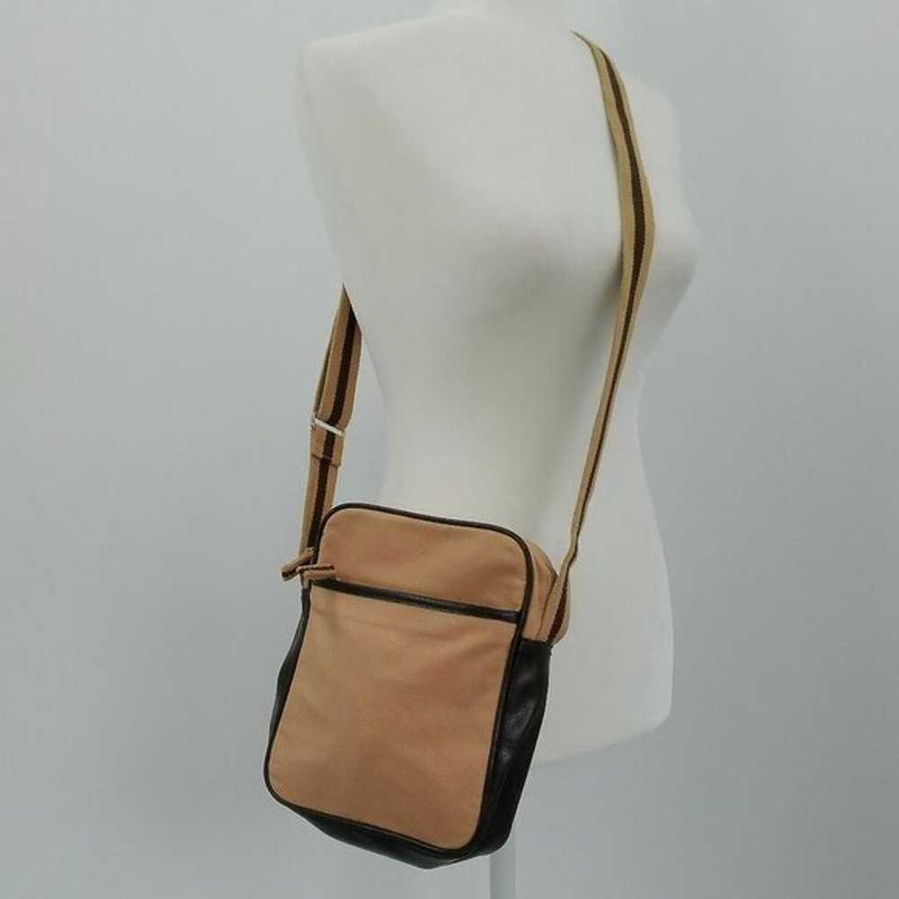 VINTAGE 2000's Old Navy Crossbody Bag Tan Canvas … - image 6