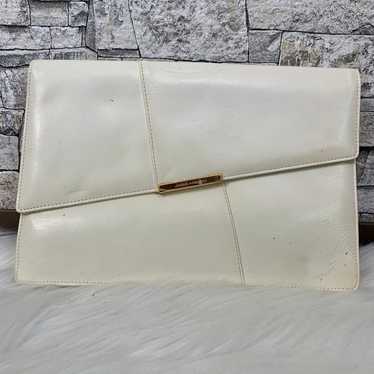 JUNKO KOSHINO Leather Second Bag Clutch Bag - image 1