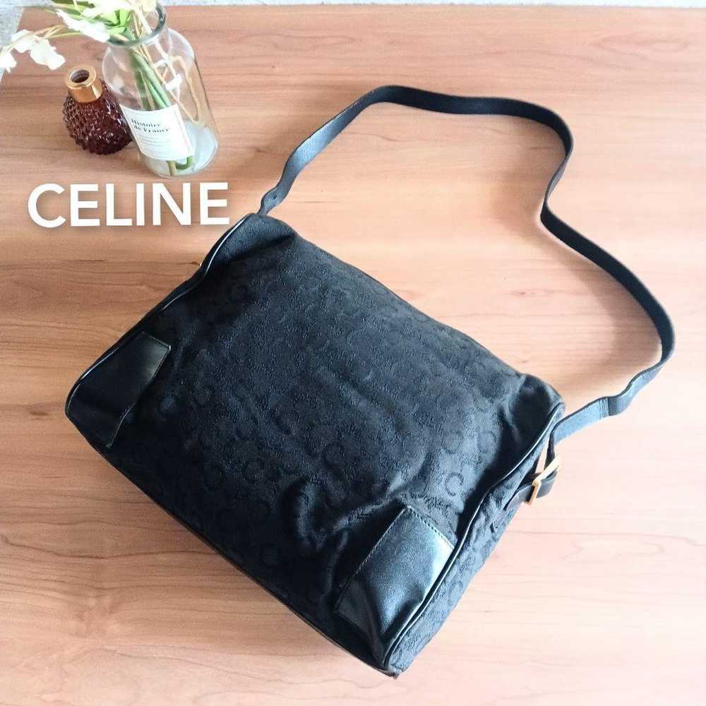 CELINE Old Vintage Shoulder Bag Black Unisex Wome… - image 1