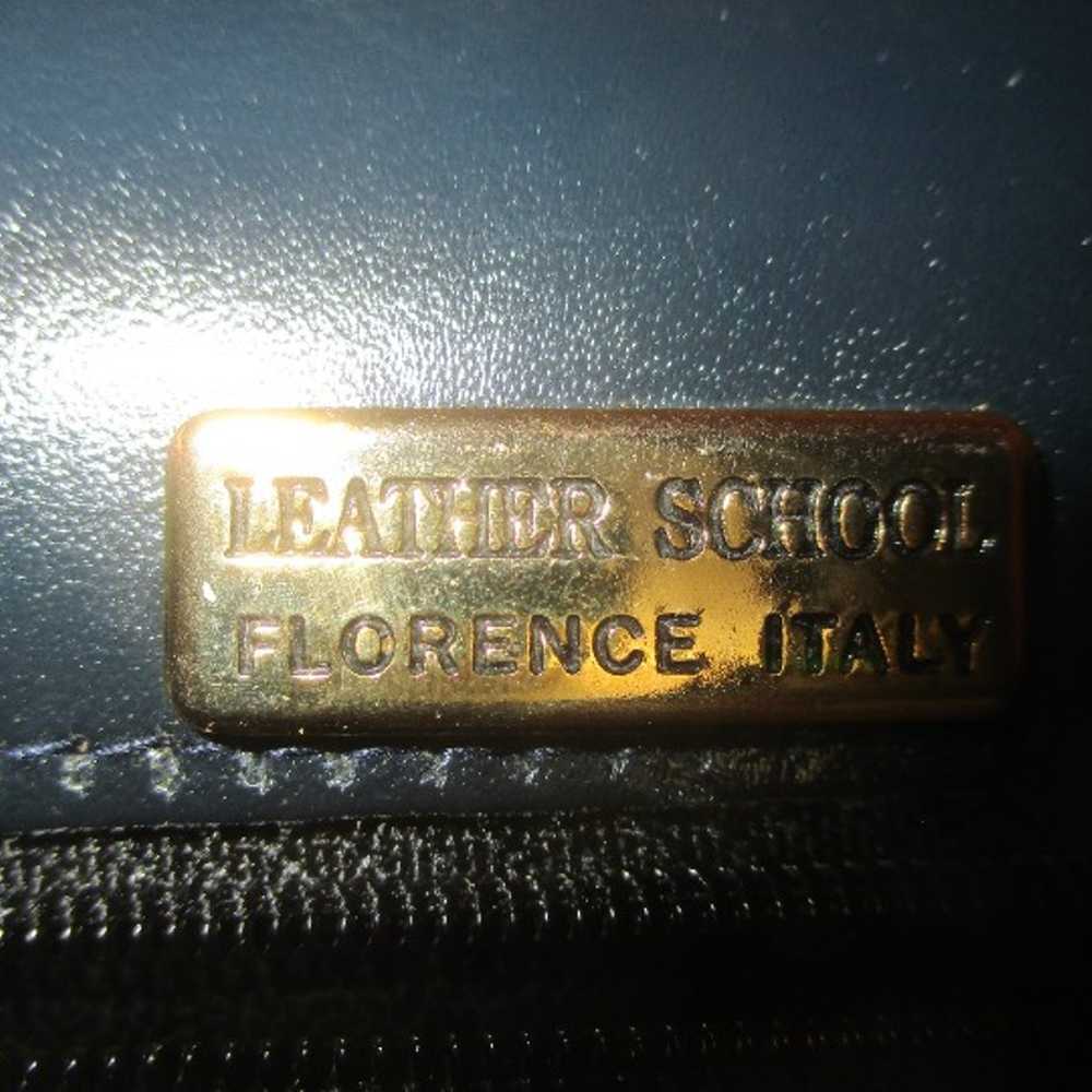 vintage Leather School Florence Italy structured … - image 4