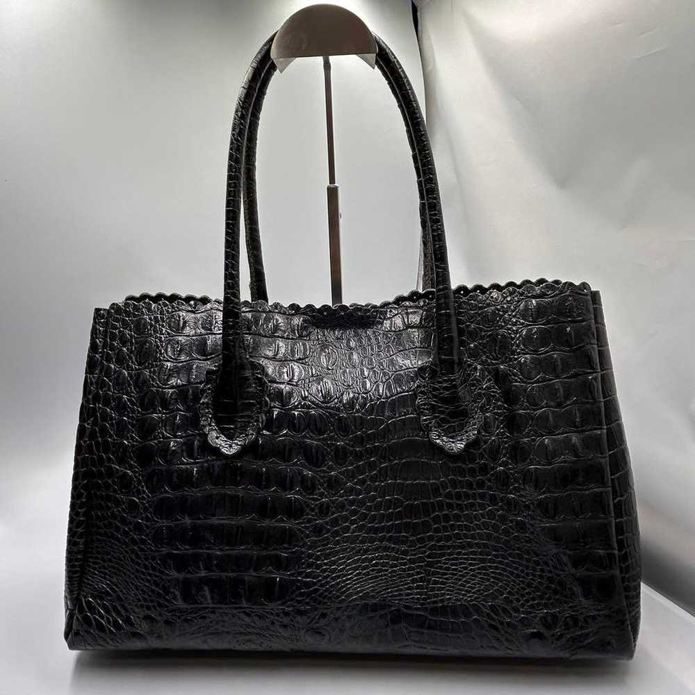 【Excellent Condition】FURLA Business Tote Bag Croc… - image 4