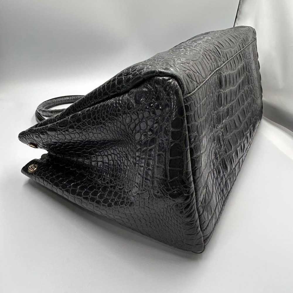 【Excellent Condition】FURLA Business Tote Bag Croc… - image 9