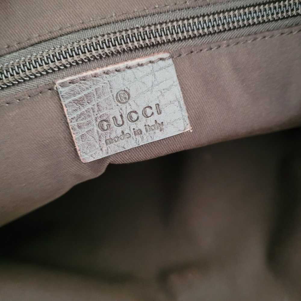 GUCCI GG Crossbody Shoulder Bag Gray Brown Canvas… - image 5