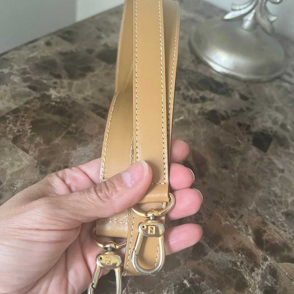 Authentic  Vintage FENDI Leather crossbody strap! - image 2