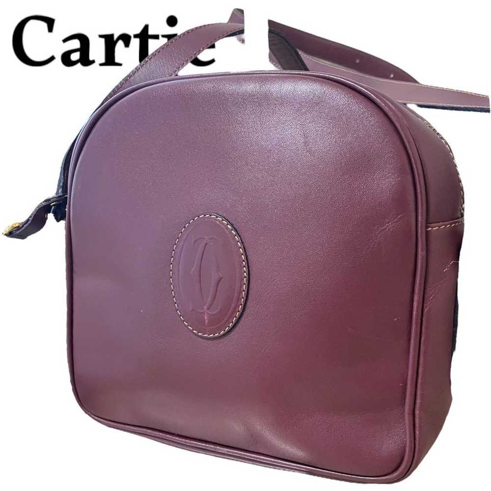 Cartier Shoulder Bag Must Line Leather Bordeaux - image 1