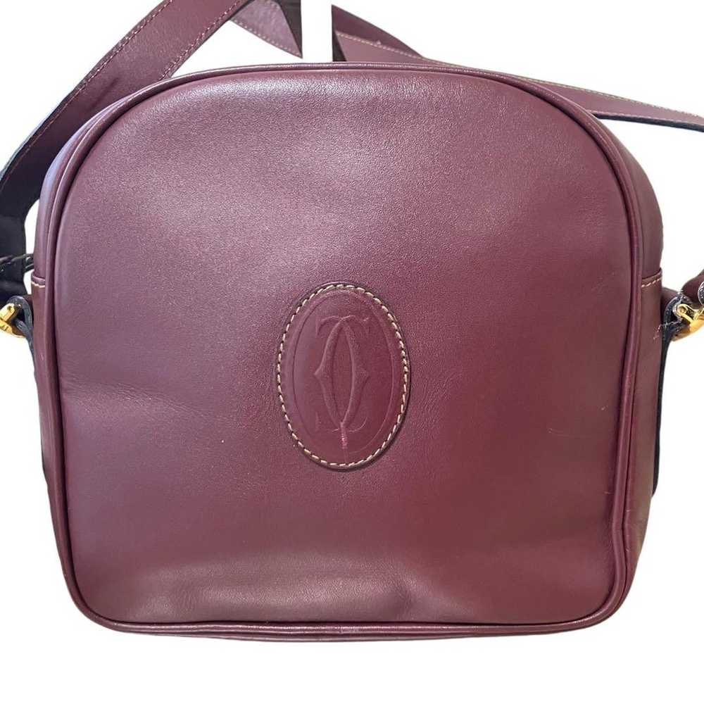 Cartier Shoulder Bag Must Line Leather Bordeaux - image 2