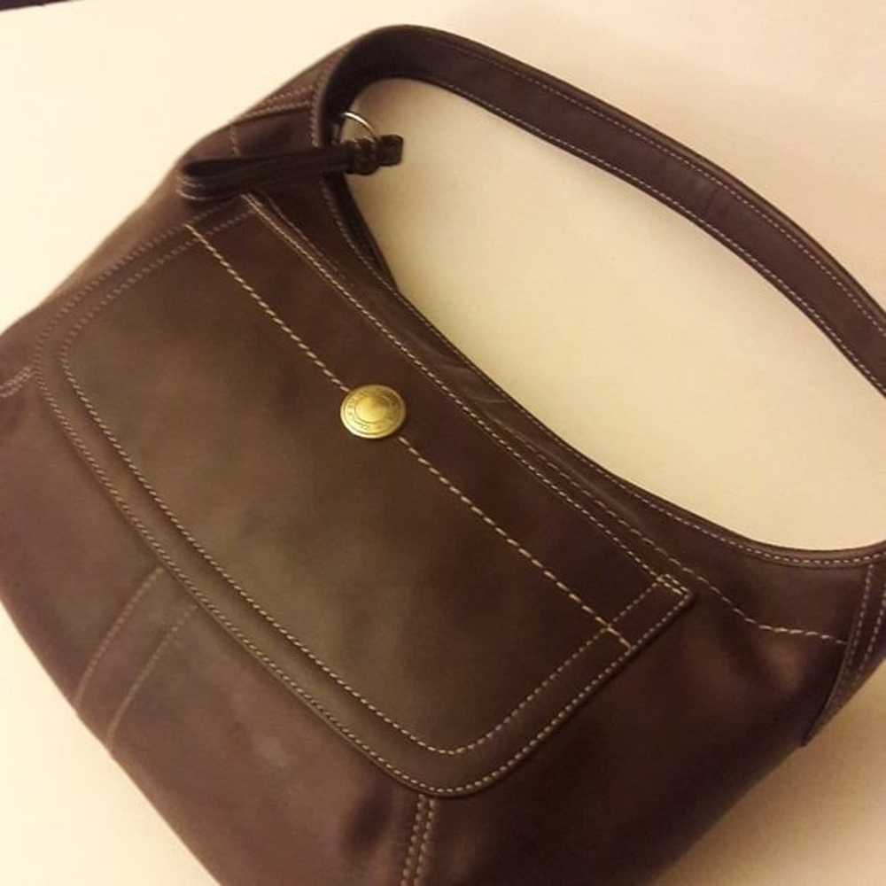 Vintage Coach Legacy Ergo Hobo Bag 11283 Brown Le… - image 9