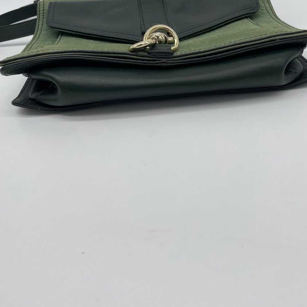 RARE Vintage Rebecca Minkoff GREEN Envelope Cross… - image 10