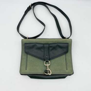 RARE Vintage Rebecca Minkoff GREEN Envelope Cross… - image 1