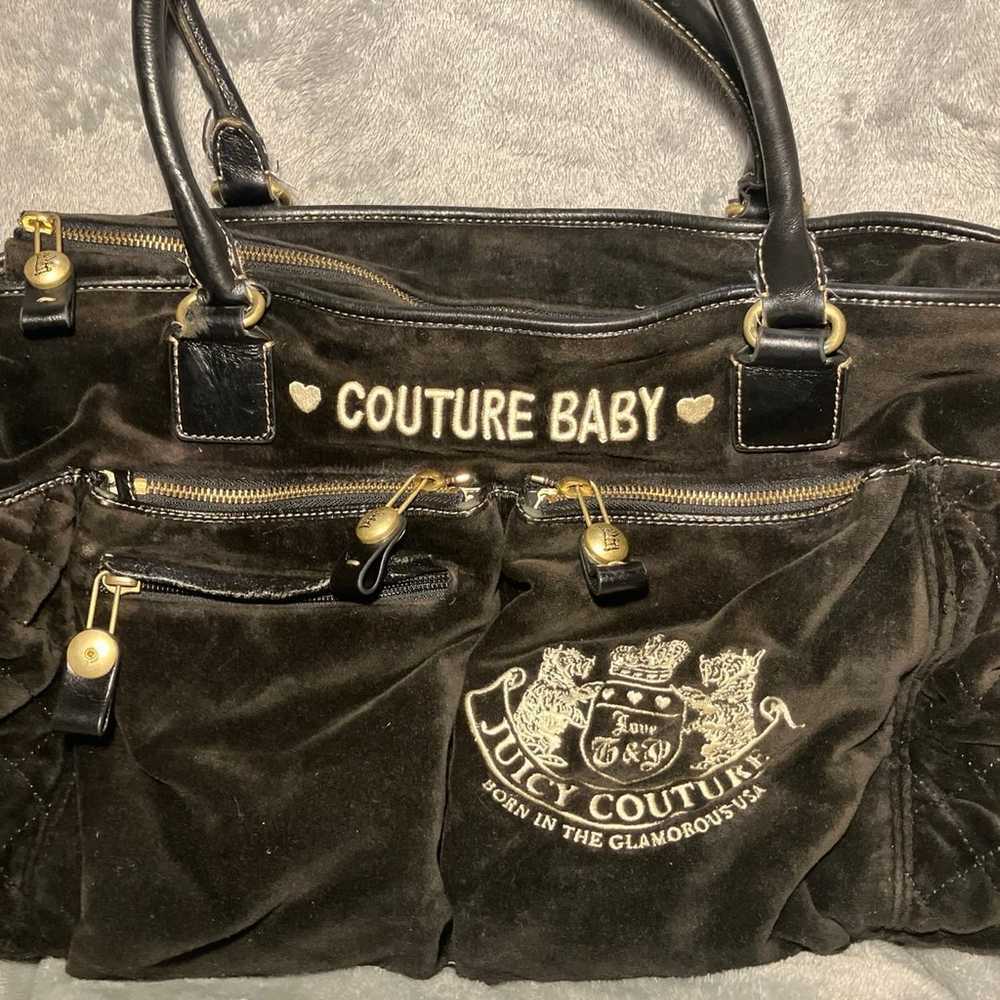 RARE Vintage Juicy Couture Diaper Bag (Black) - image 2