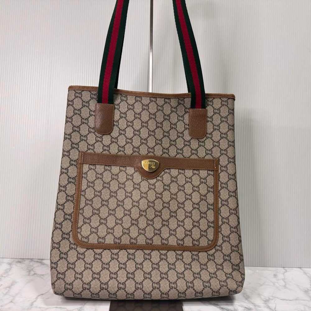 GUCCI tote bag Sherry line Old Gucci handbag GG p… - image 2