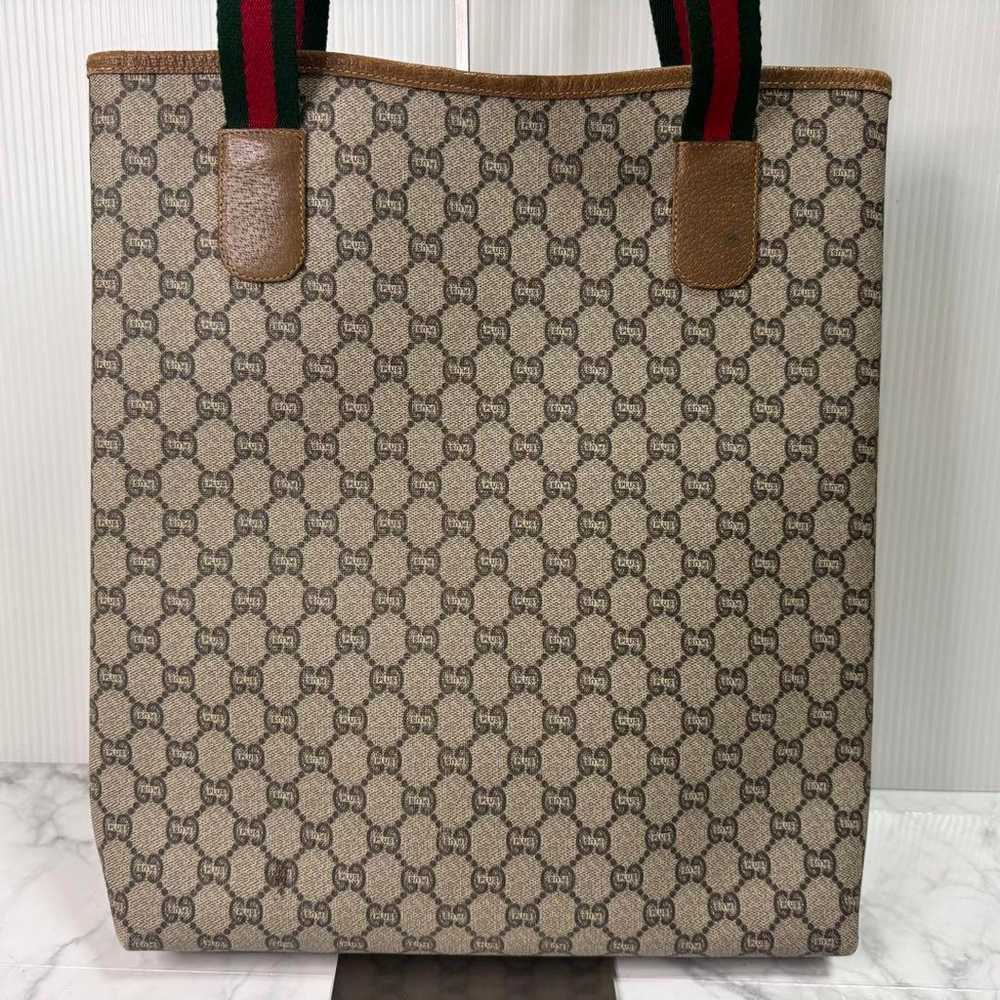 GUCCI tote bag Sherry line Old Gucci handbag GG p… - image 3